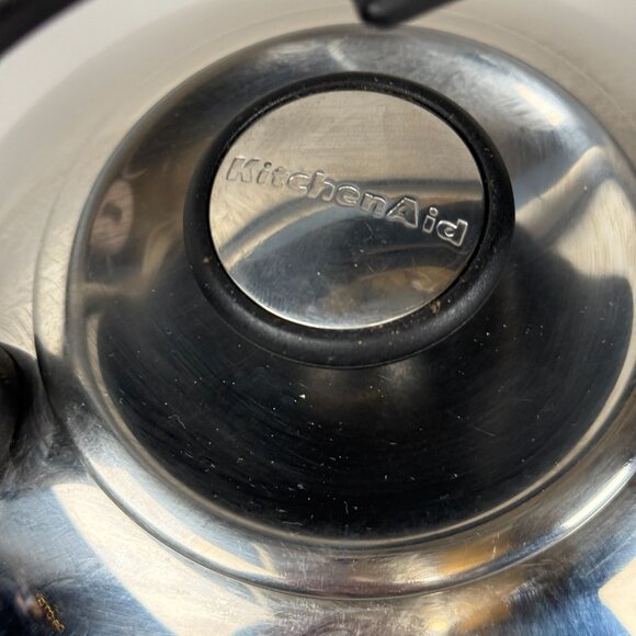 KitchenAid 2 QT Stainless Steel Whistling Tea Kettle With Black Handle - Picture 5 of 6